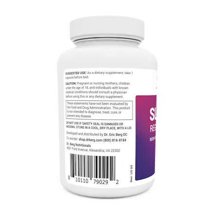 Dr. Berg Sleep aid regular formula ingredients